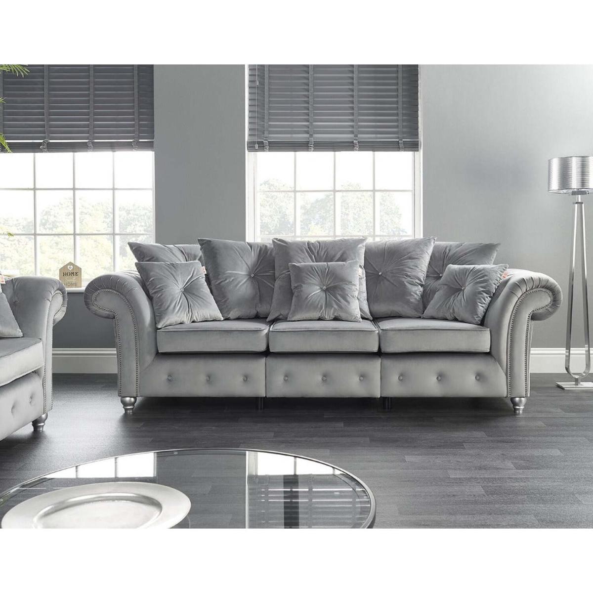 Kensington 3 Seater Sofa - Light Grey – image 3