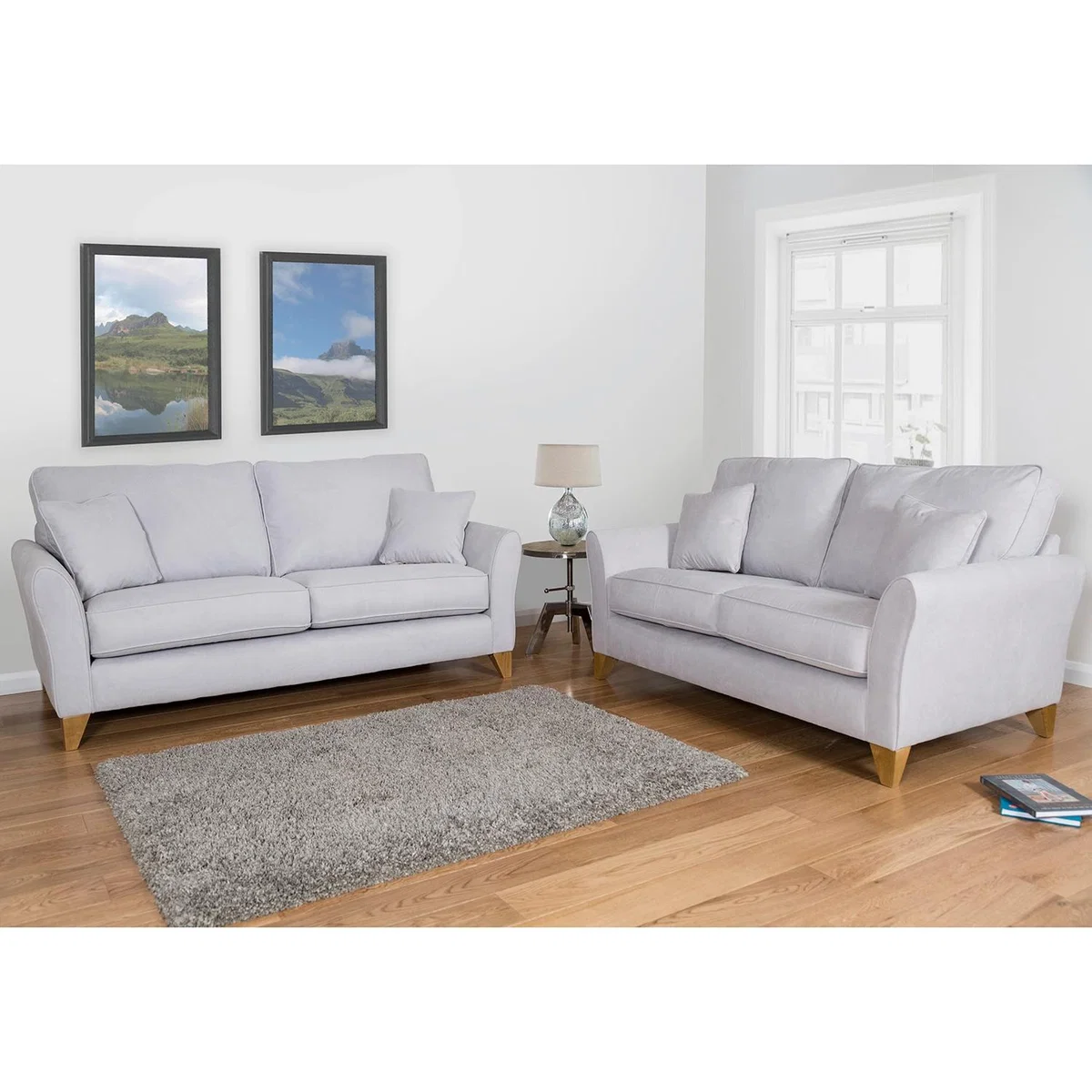 Fairfield Three Seater Sofa - Silver – image 4