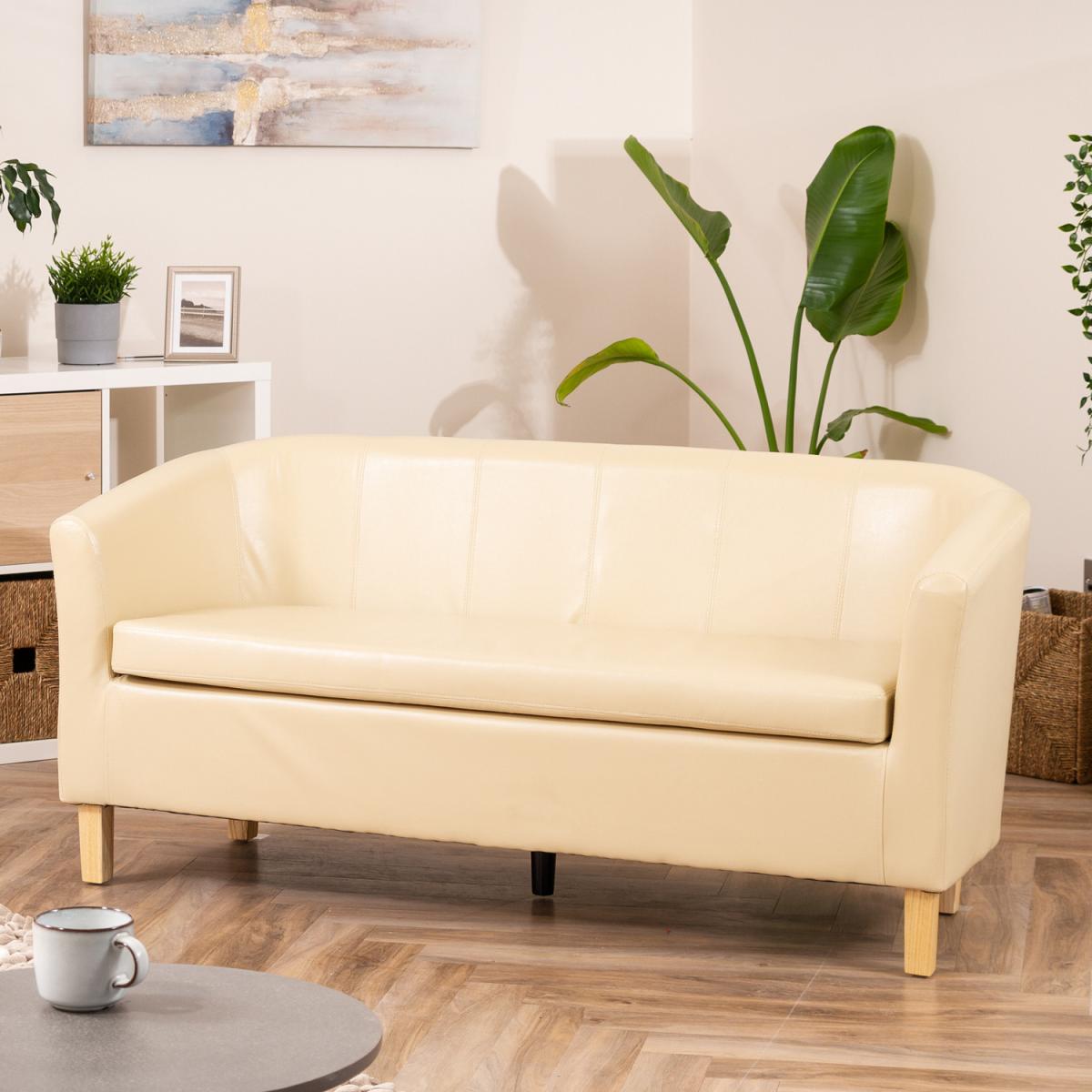 Meriden 3 Seat Tub Sofa - Cream – image 1