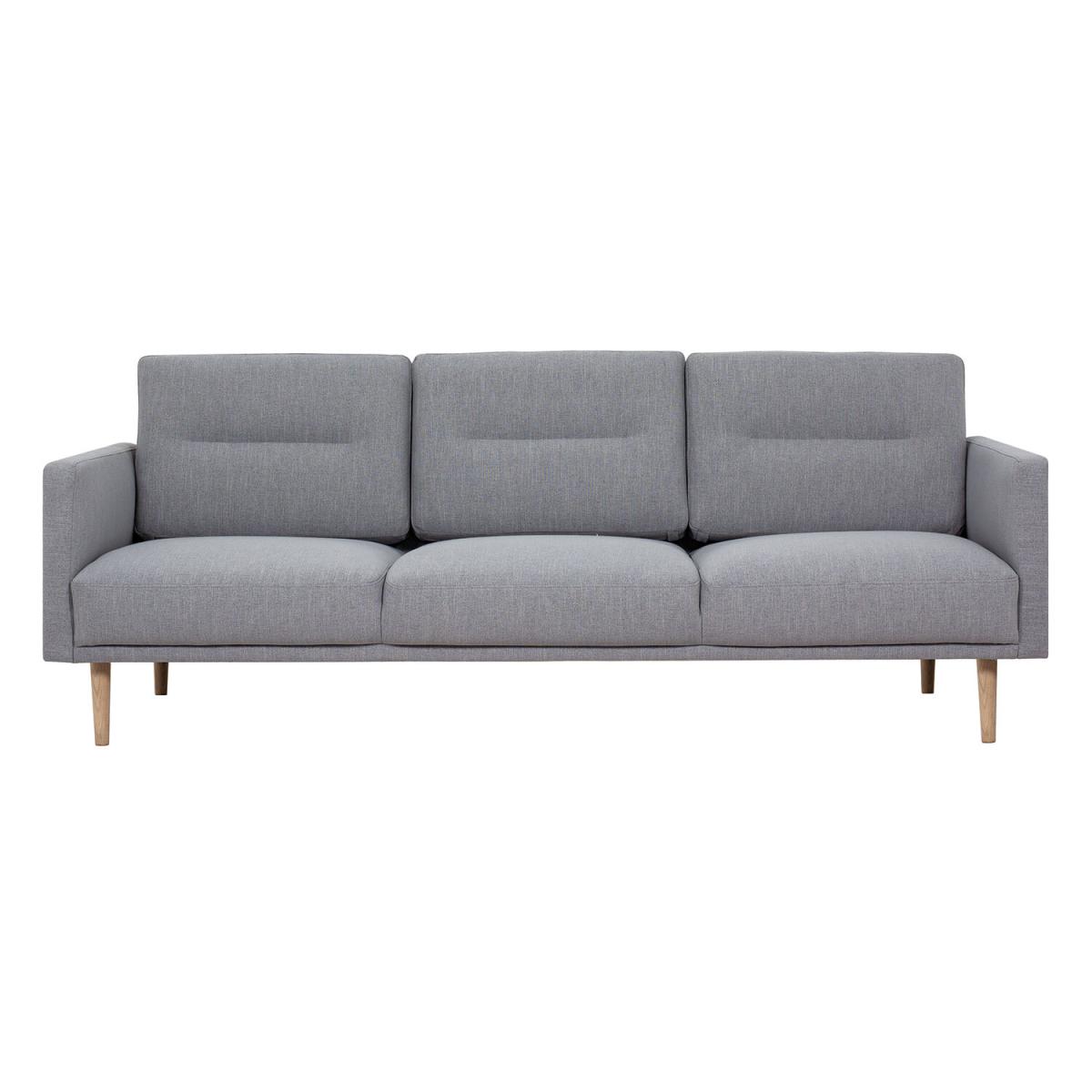 Larvik 3 Seater Oak Leg Sofa - Grey – image 2
