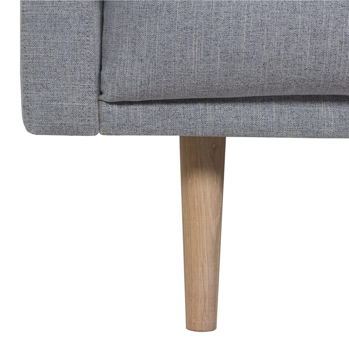 Larvik 3 Seater Oak Leg Sofa - Grey – image 3