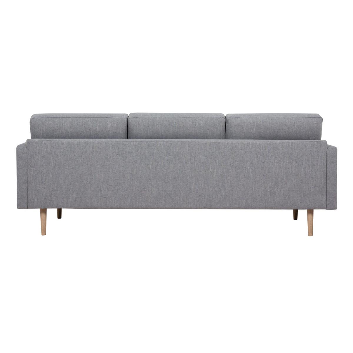 Larvik 3 Seater Oak Leg Sofa - Grey – image 5