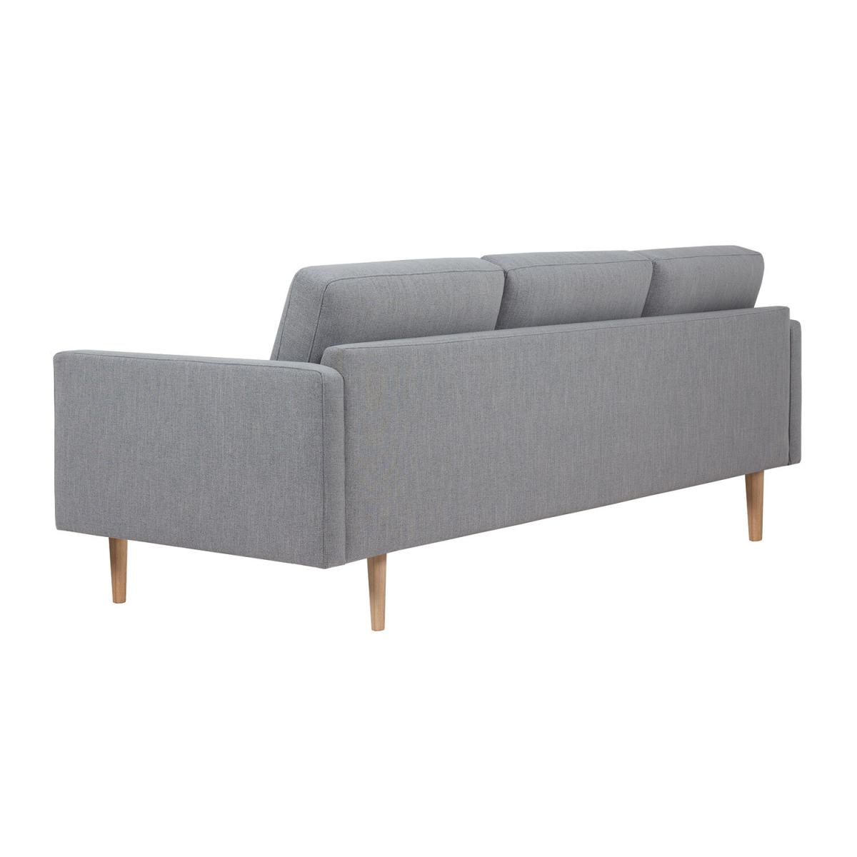 Larvik 3 Seater Oak Leg Sofa - Grey – image 6