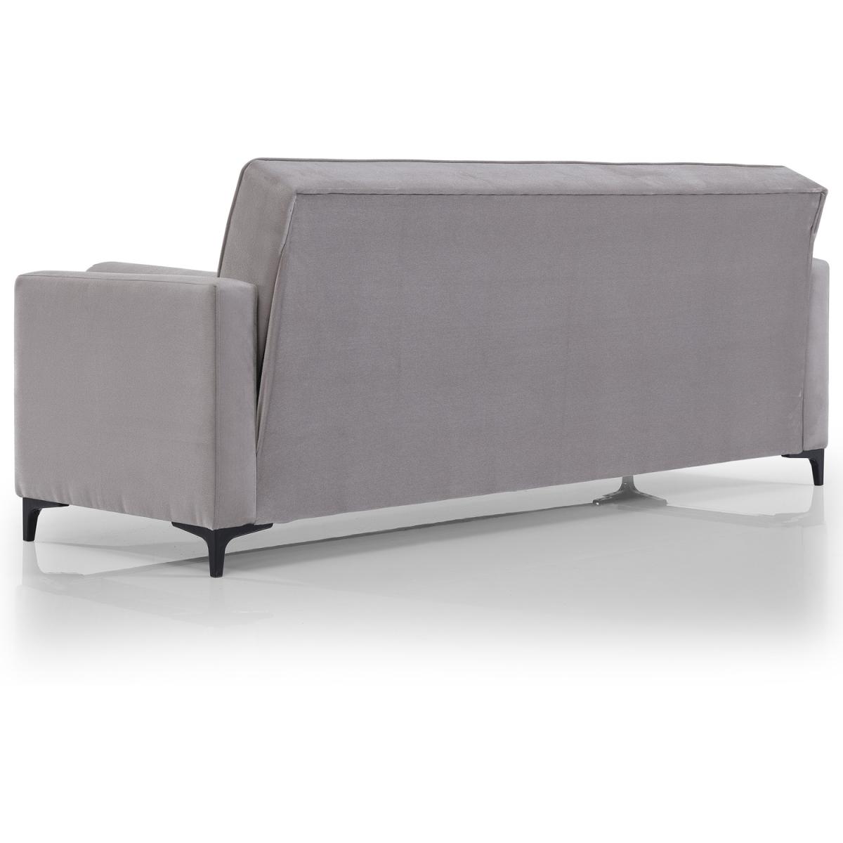 Mira Three Seater Clic Clac Sofa - Grey – image 4