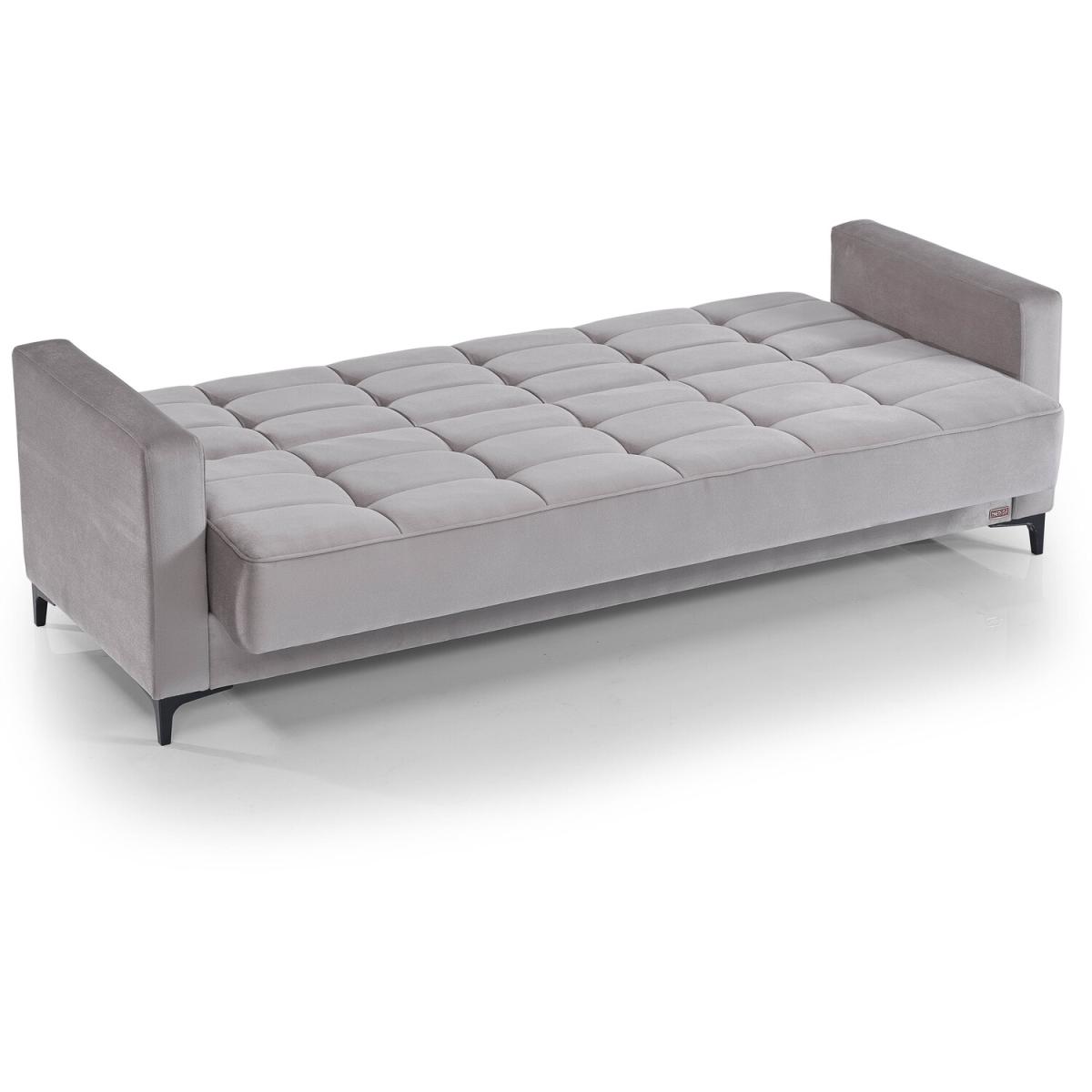Mira Three Seater Clic Clac Sofa - Grey – image 5