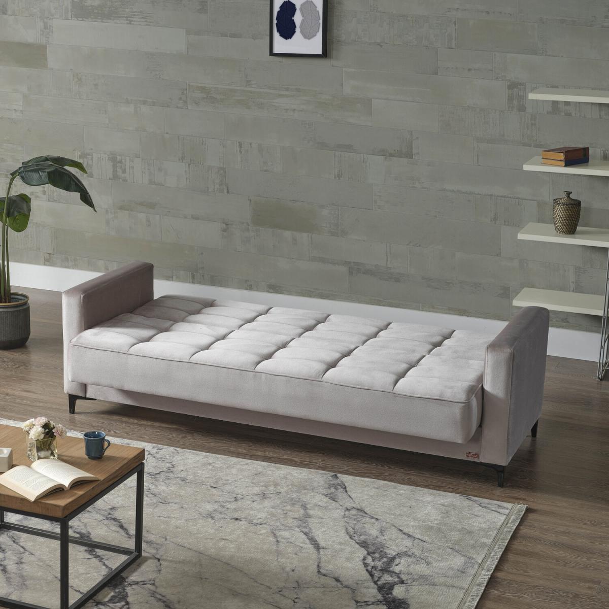 Mira Three Seater Clic Clac Sofa - Grey – image 9