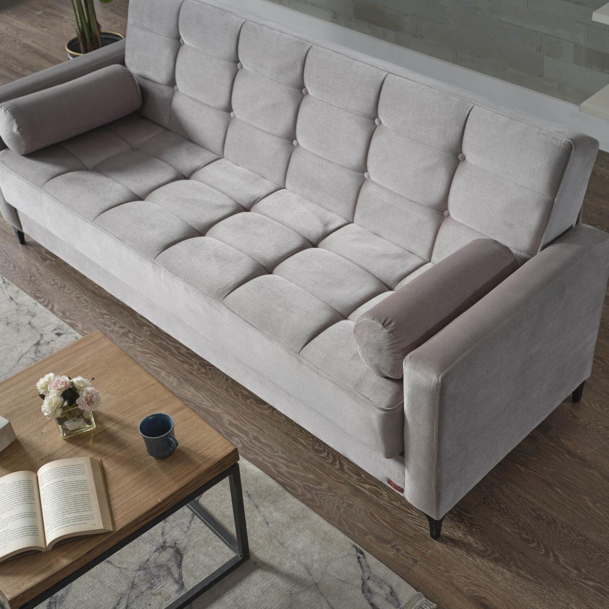 Mira Three Seater Clic Clac Sofa - Grey – image 1