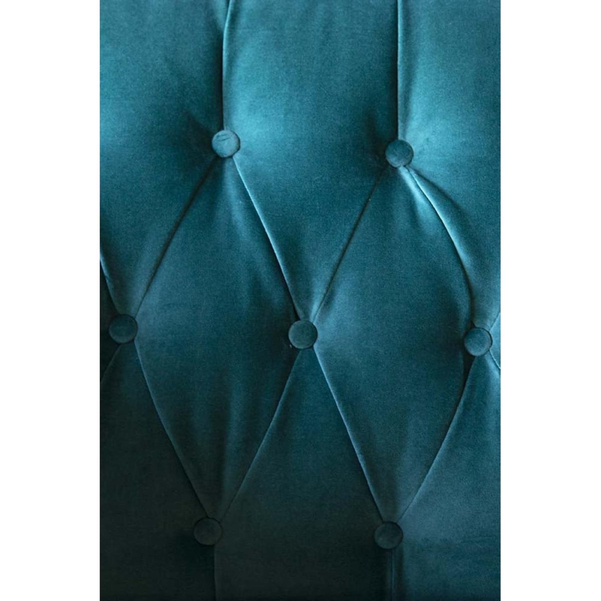 Teal Velvet Chesterfield 3 Seater Sofa With Stud Detail – image 2