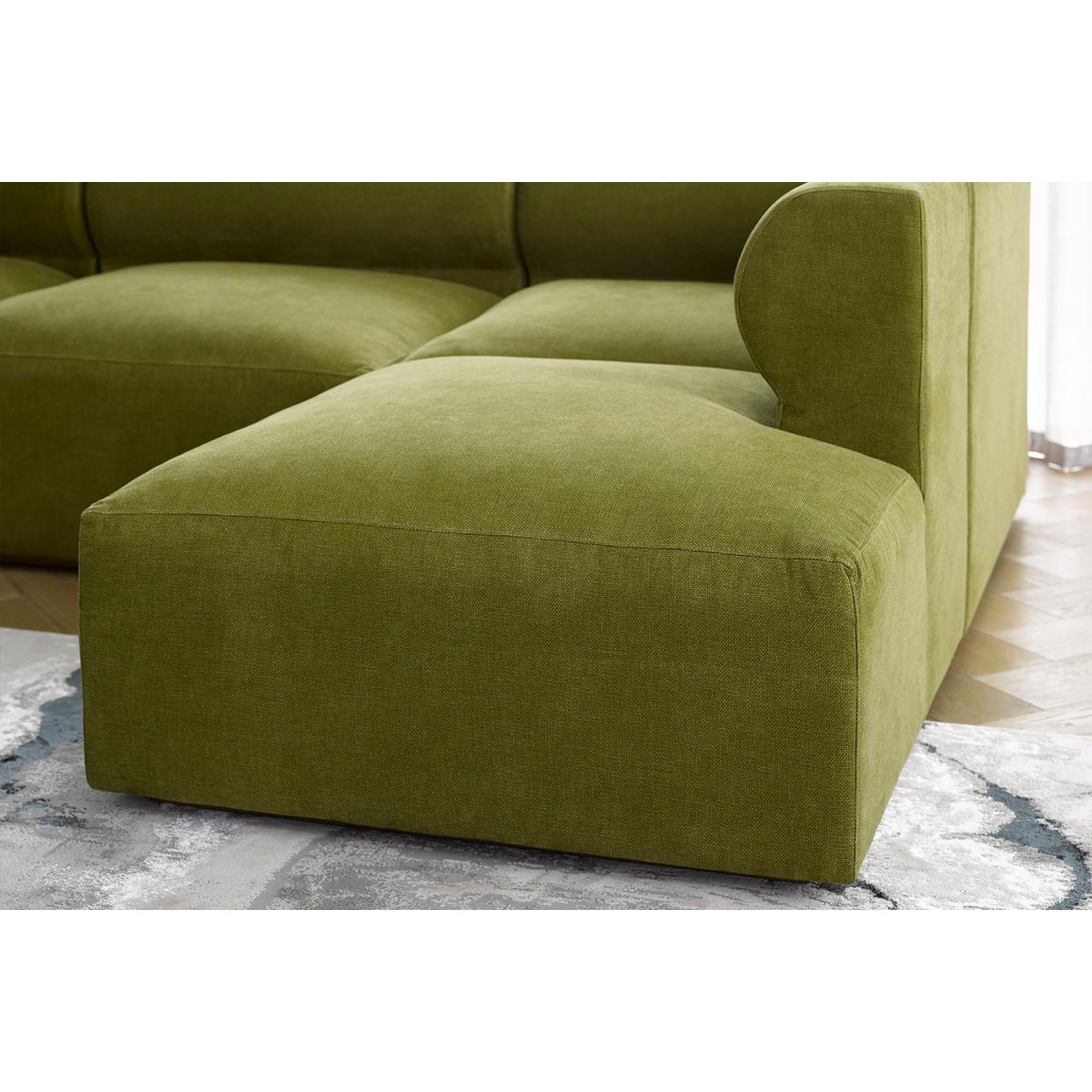 Cohen LHF Modular Sofa in Evergreen Brushed Linen Cotton - sofa.com – image 7