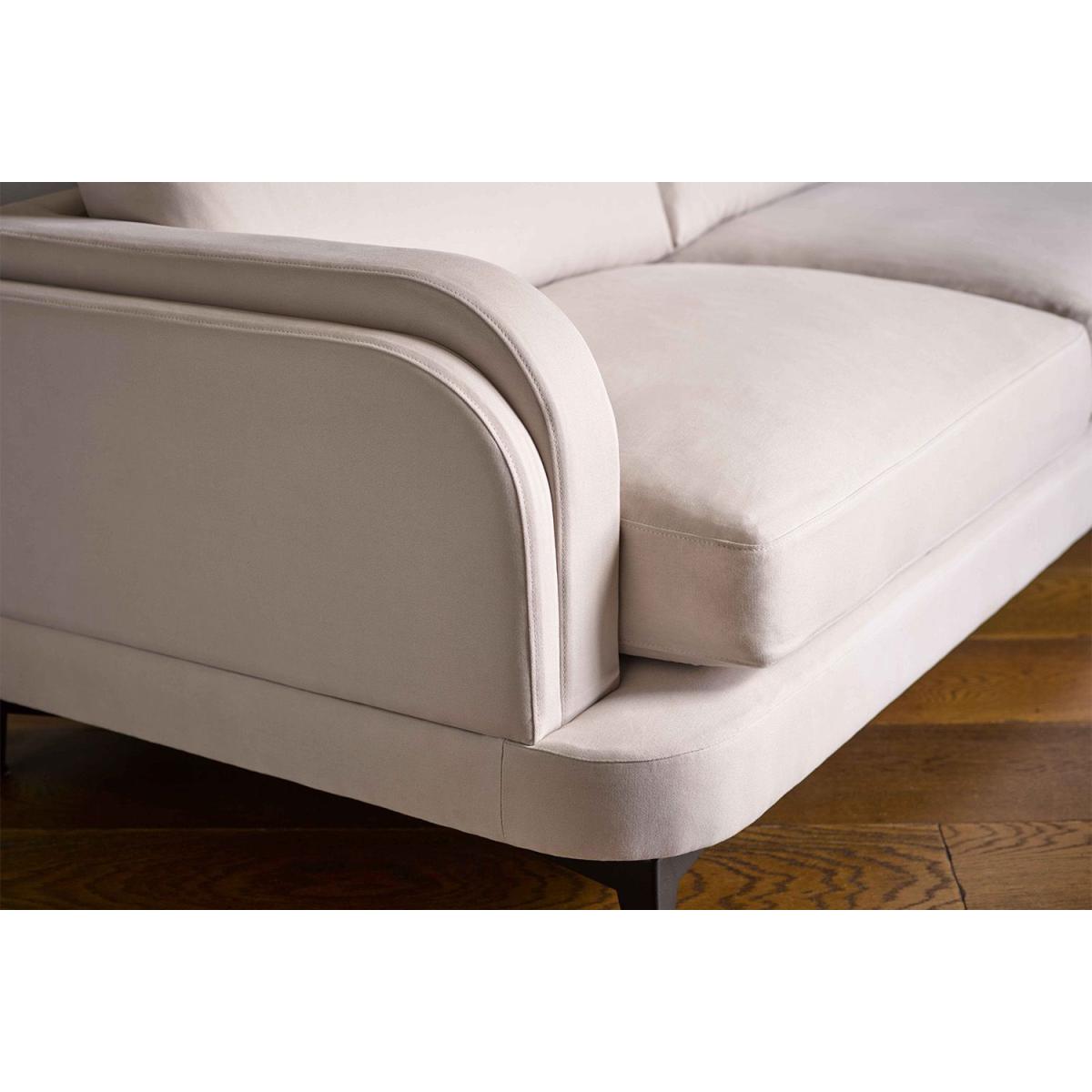 Boston Curved Arm 3 Seat Sofa in Shearling Hygge Chunky Weave – image 5