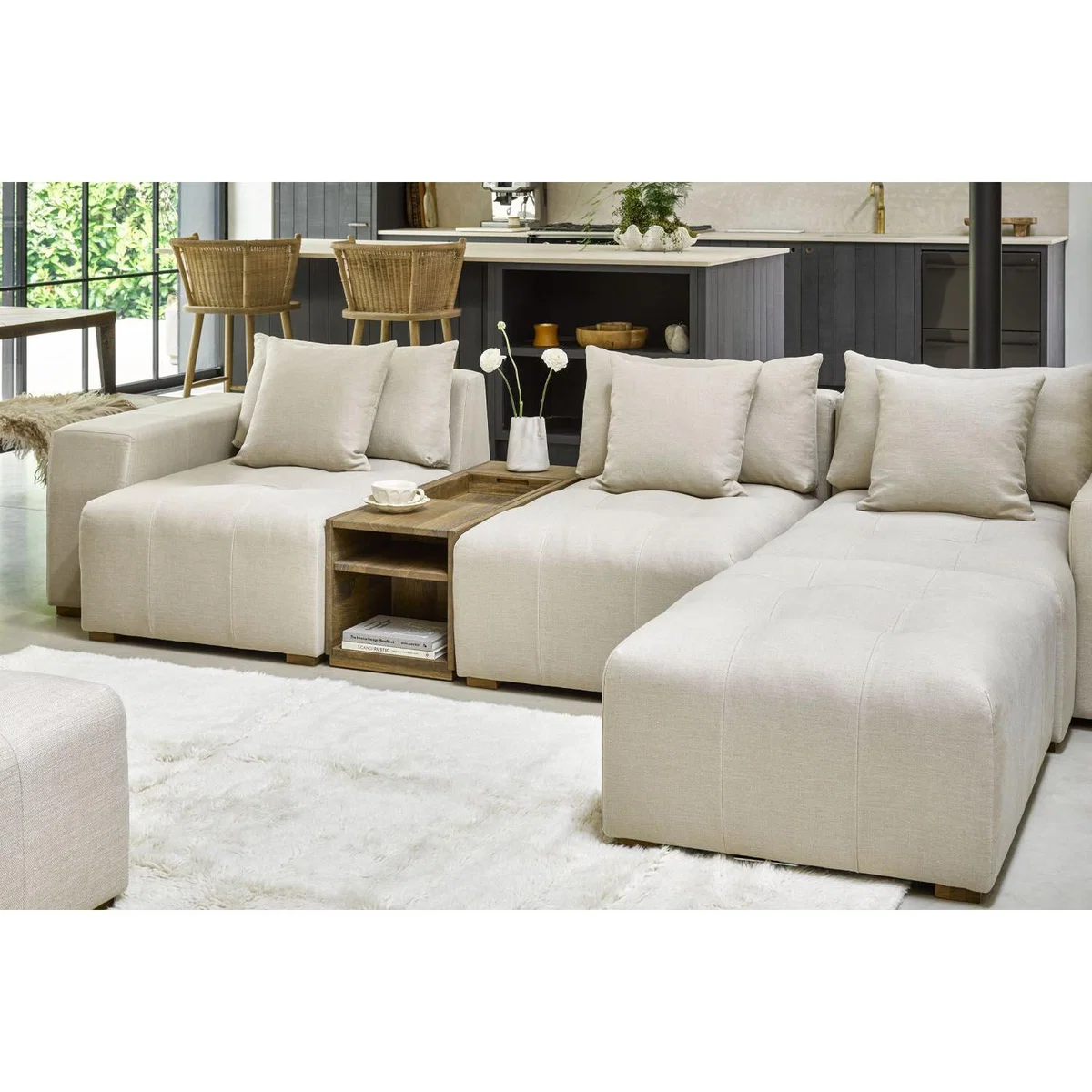 Romy 3 Seat Sofa in Deep Forest Aquaclean Clever Velvet – image 9