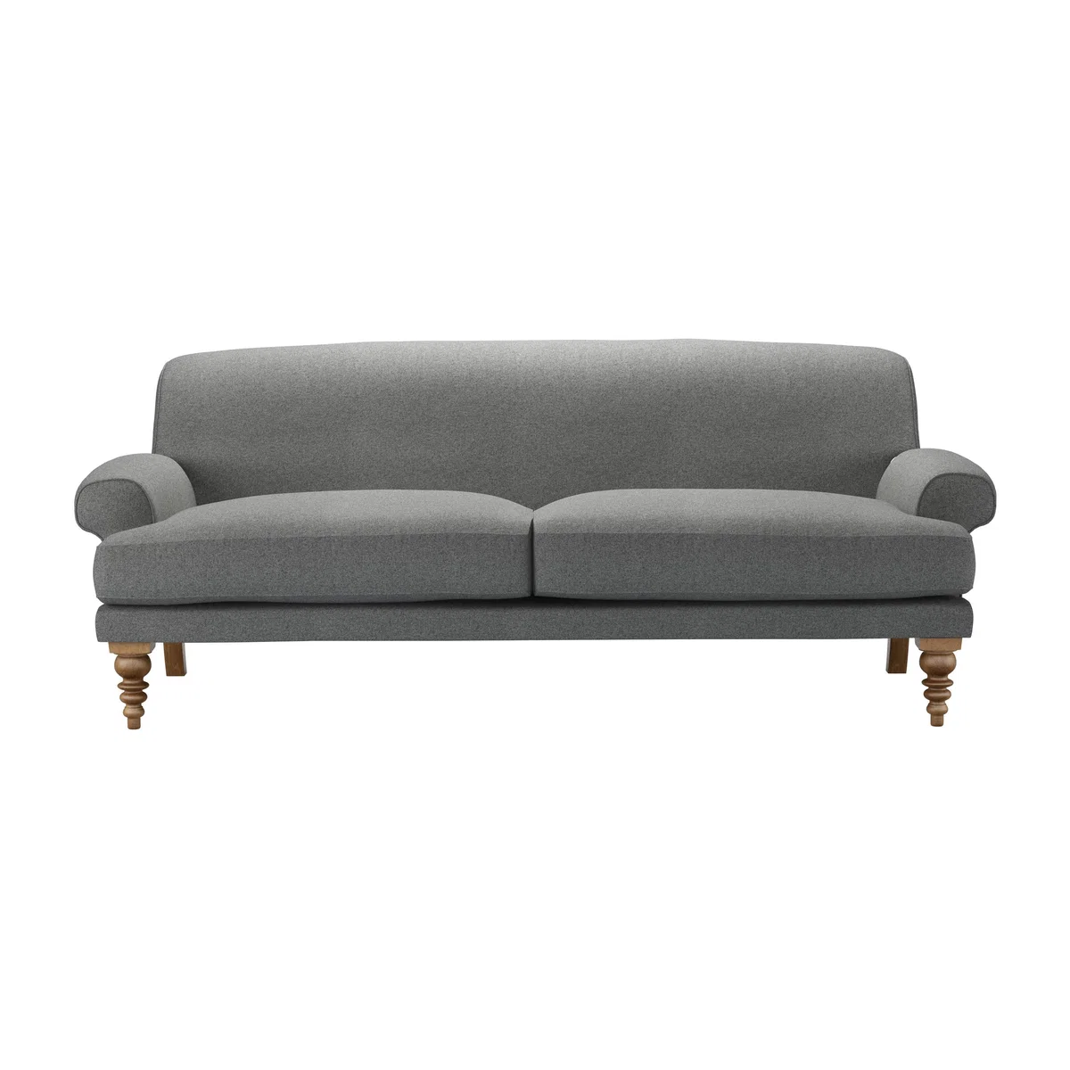 Saturday 3 Seat Sofa (breaks down) in Storm Soft Sustainable Wool - sofa.com – image 1