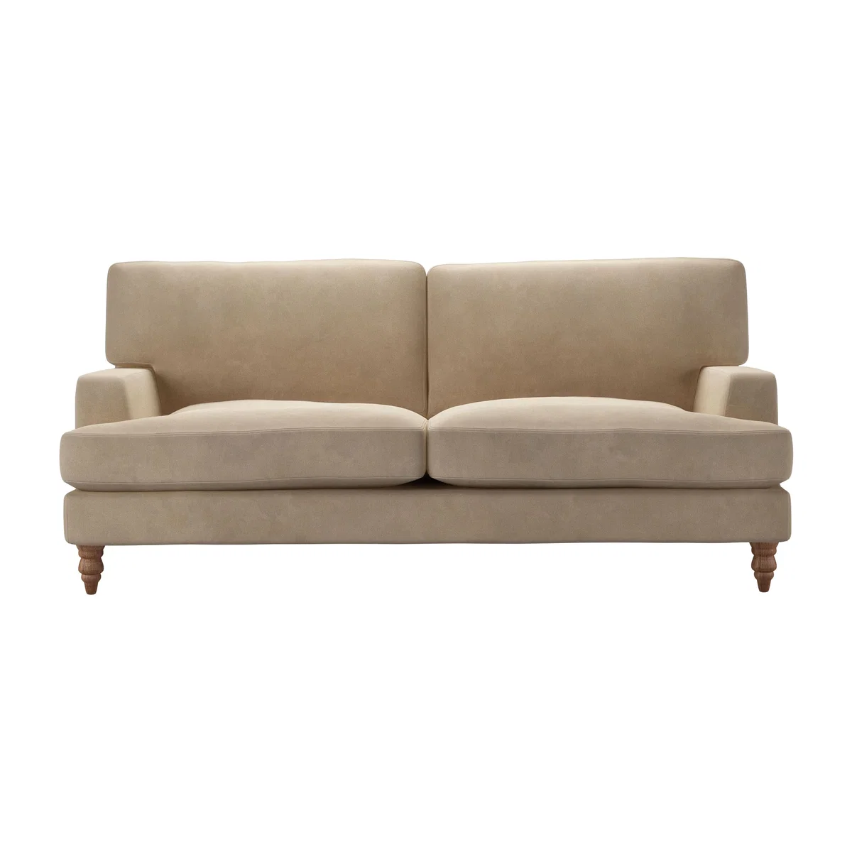 Isla 3 Seat Sofa in Fawn Aquaclean Clever Velvet – image 1