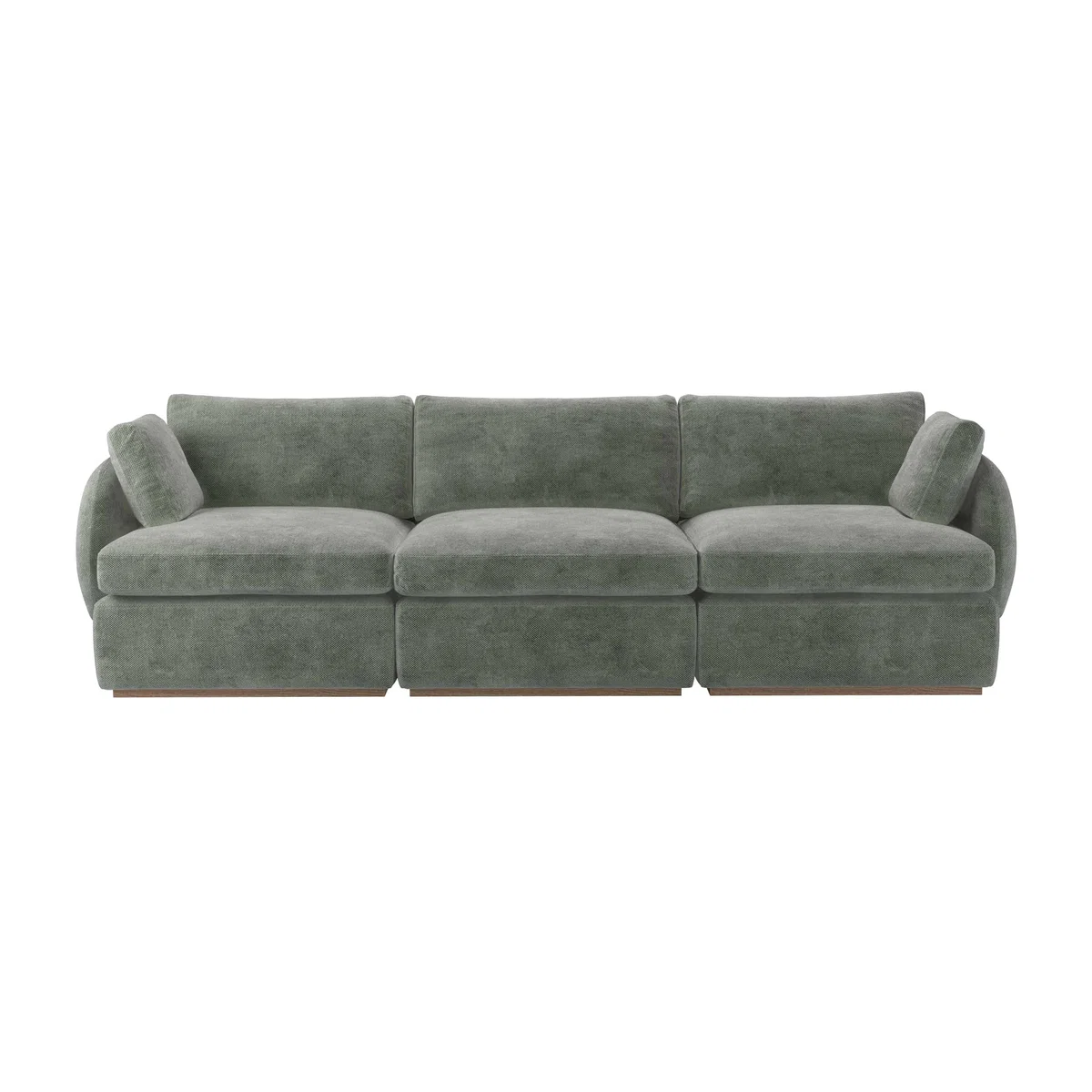 Ren 3 Seat Sofa in Moonstone Speckled Chenille – image 1