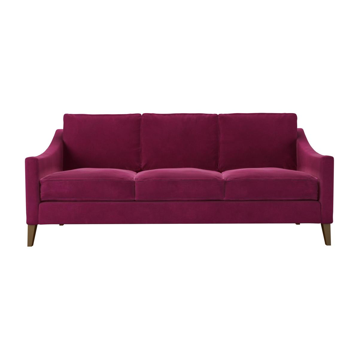 Iggy 3 Seat Sofa in Persian Rose Smart Velvet – image 1