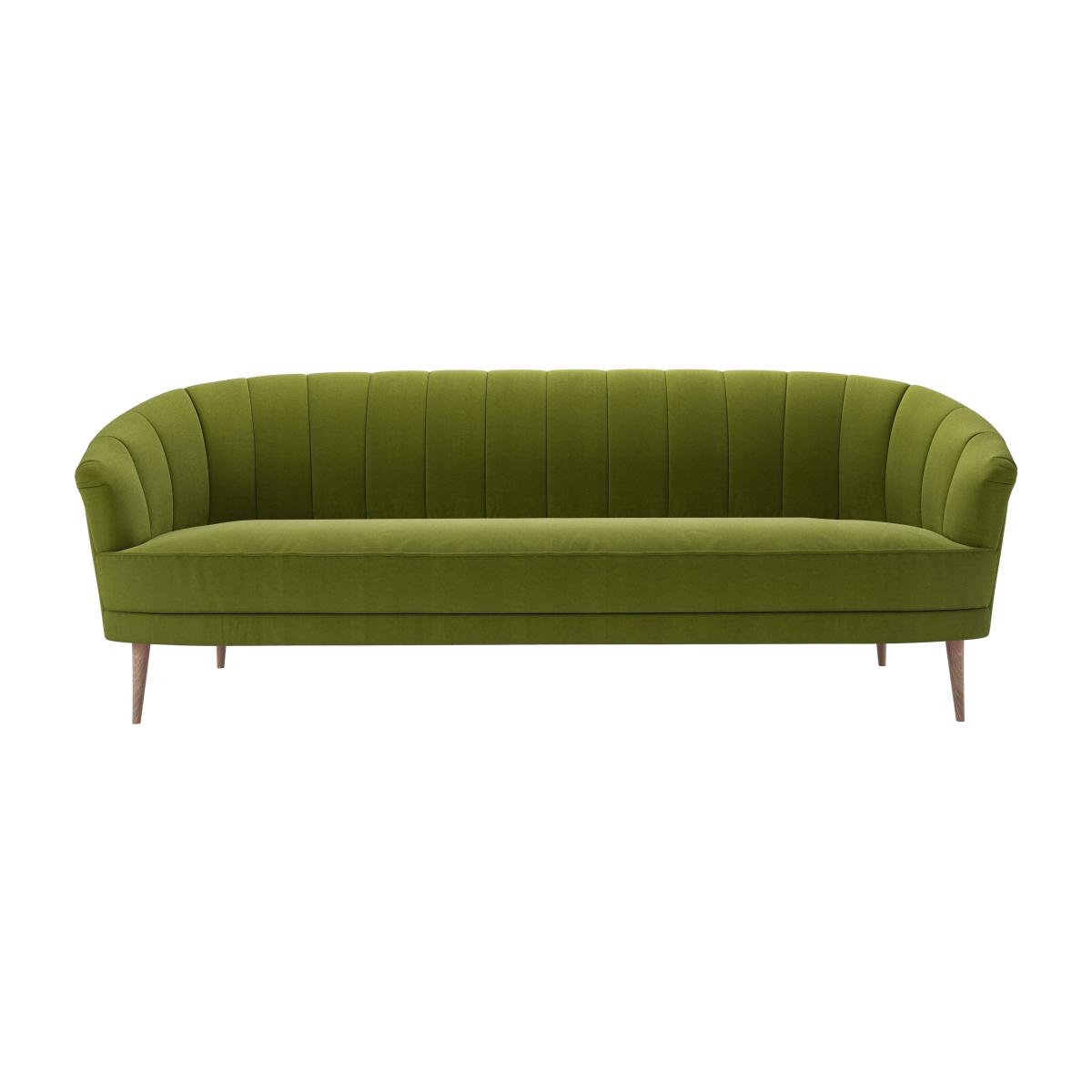 Harper 3 Seat Sofa in Vine Leaf Organic Smart Cotton – image 1