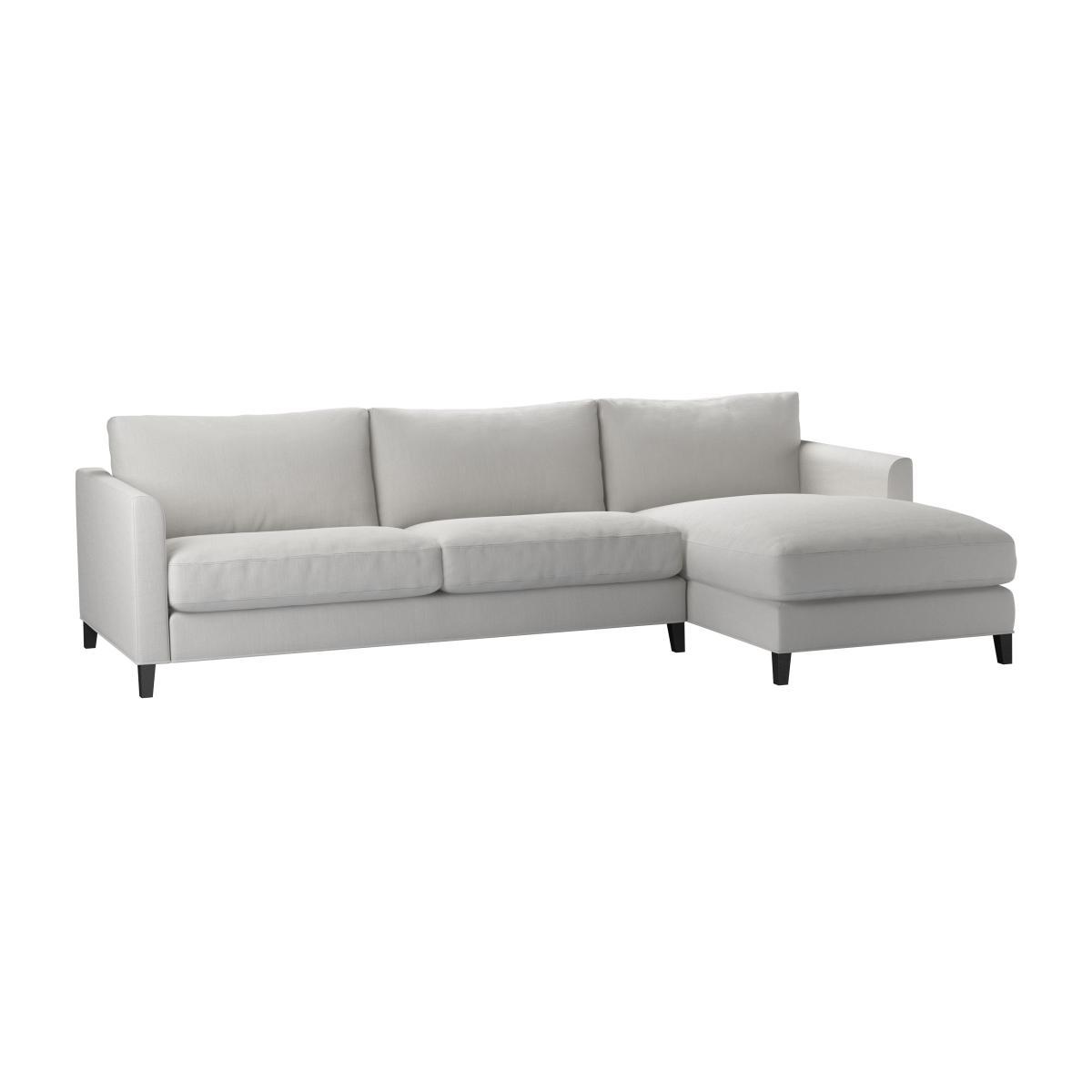 Izzy Large RHF Chaise Sofa in Alabaster Brushed Linen Cotton - sofa.com – image 1