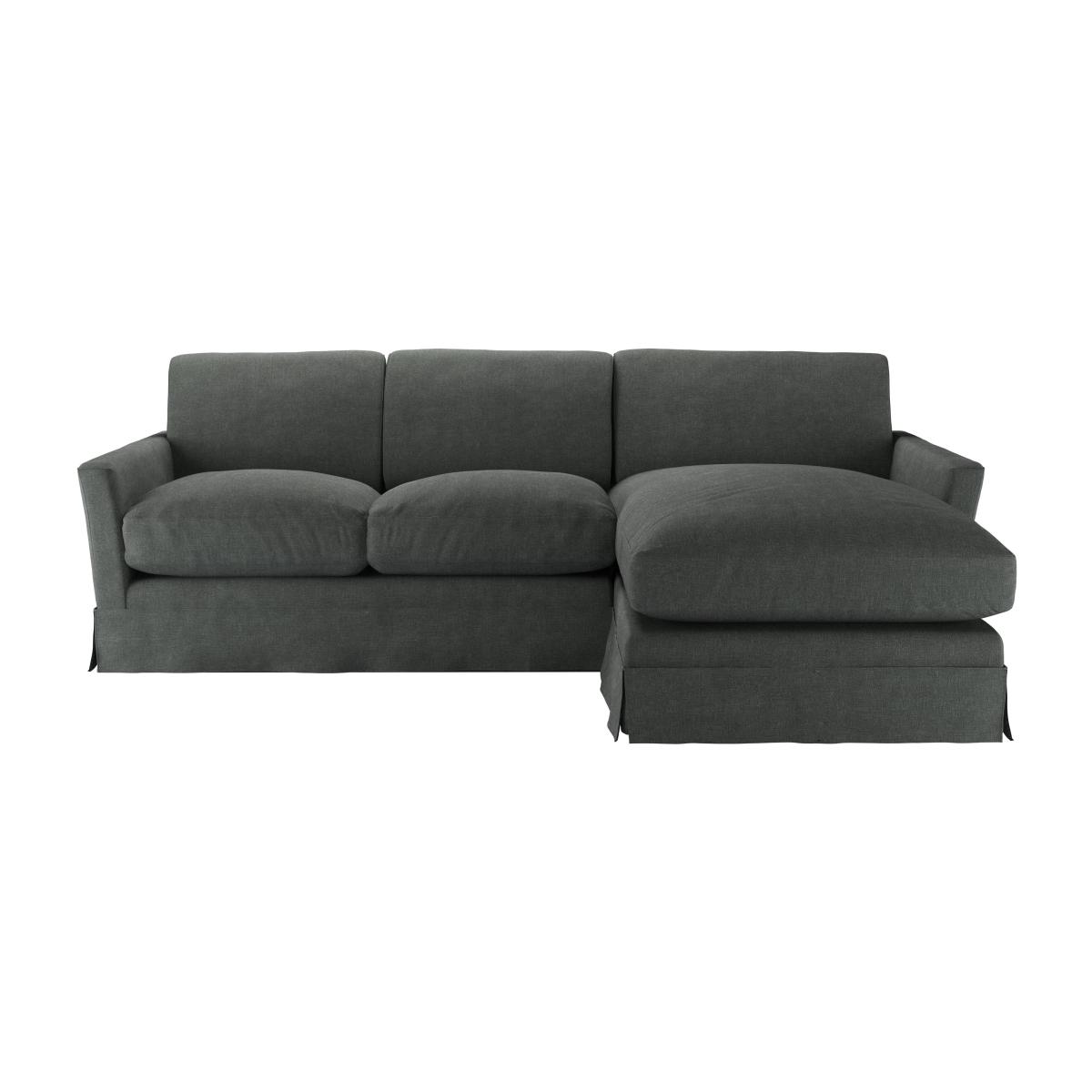 Otto Medium RHF Chaise Sofa in Wells Norfolk Cotton - sofa.com
