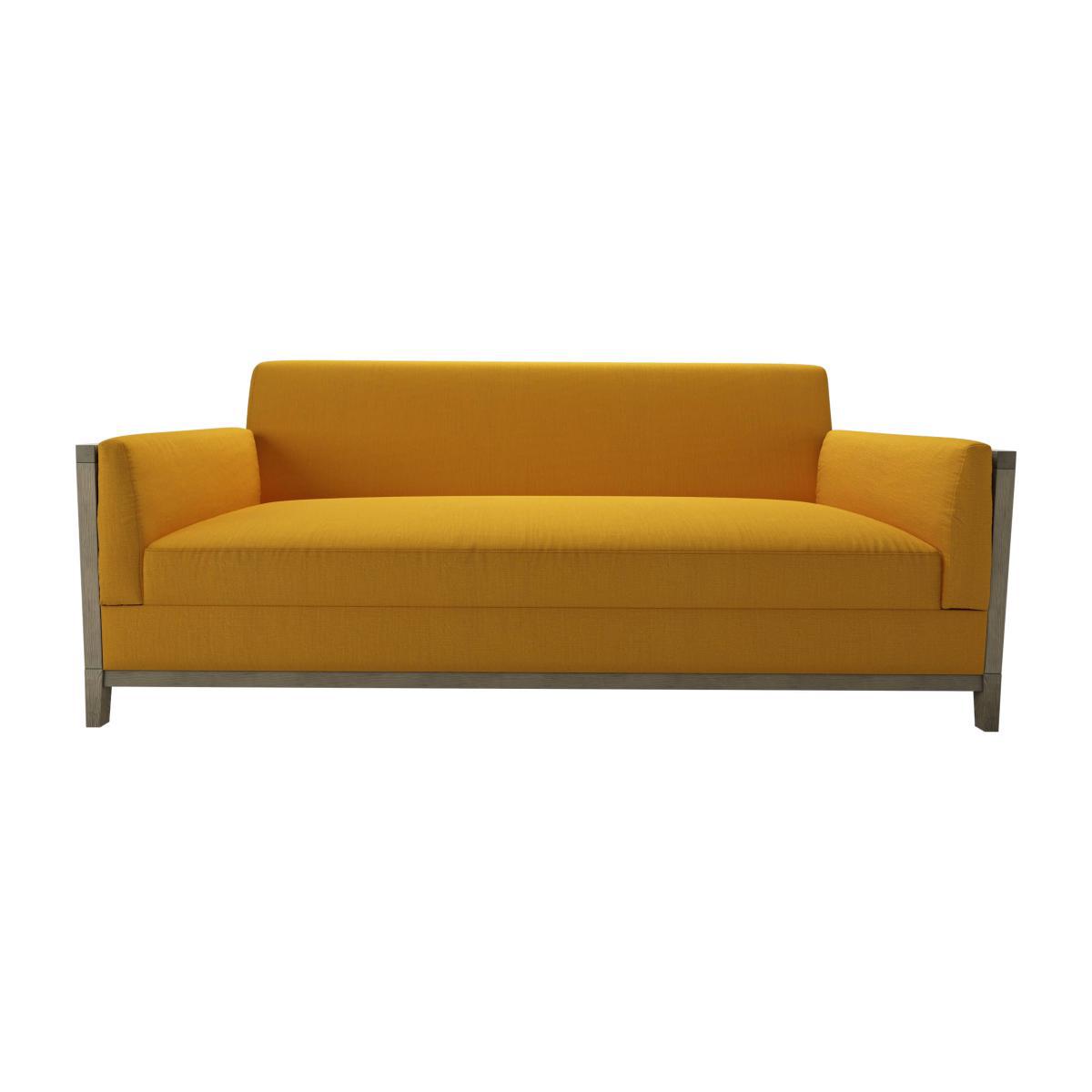 Chester Three Seat Sofa in Mango Brushed Linen Cotton - sofa.com – image 1