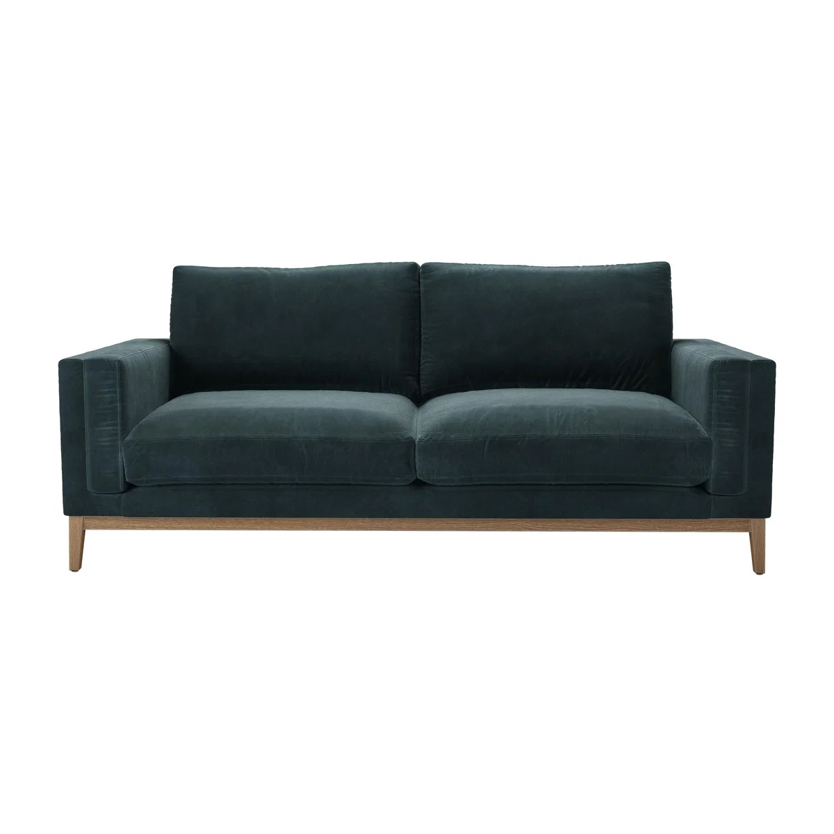 Costello 3 Seat Sofa in Deep Forest Aquaclean Clever Velvet – image 1