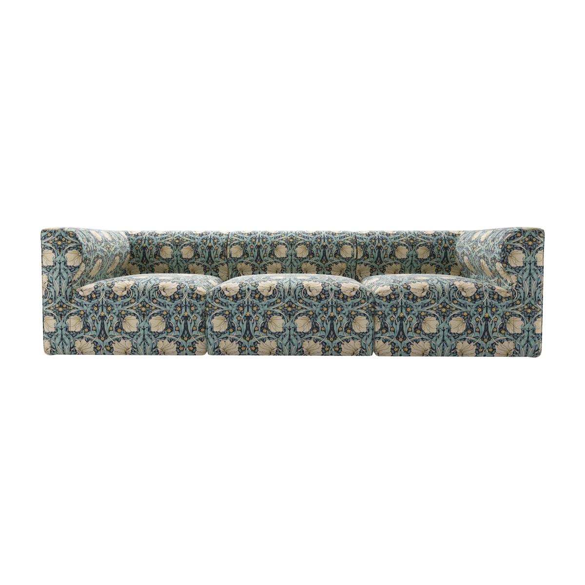 Cohen 3 Seat Sofa in Pimpernel Velvet Indigo – image 1