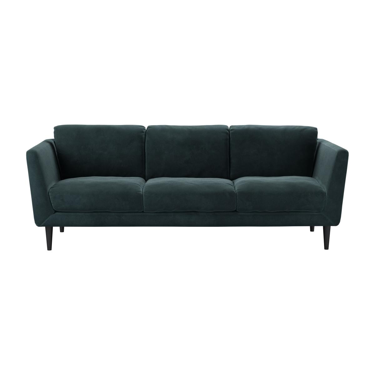 Holly 3 Seat Sofa in Deep Forest Aquaclean Clever Velvet – image 1