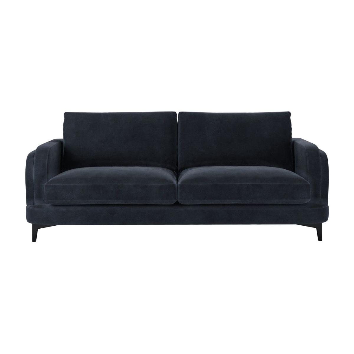 Boston Curved Arm 3 Seat Sofa in Mercury Cashmere Velvet – image 1
