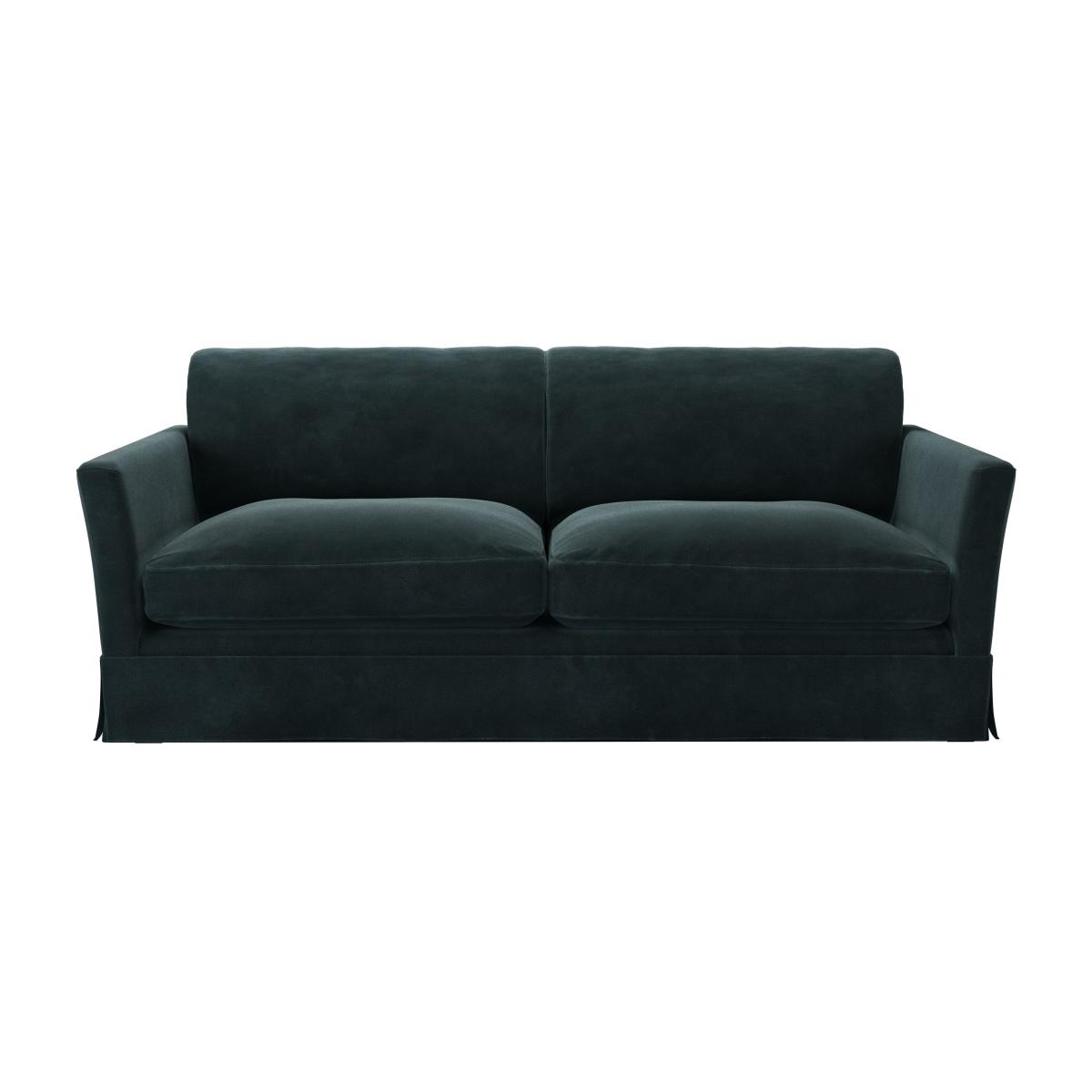 Otto 3 Seat Sofa in Deep Forest Aquaclean Clever Velvet – image 1