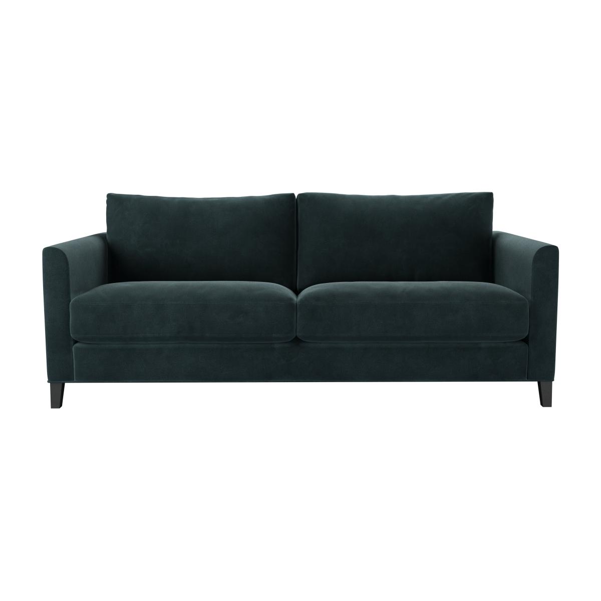 Izzy 3 Seat Sofa in Deep Forest Aquaclean Clever Velvet – image 1