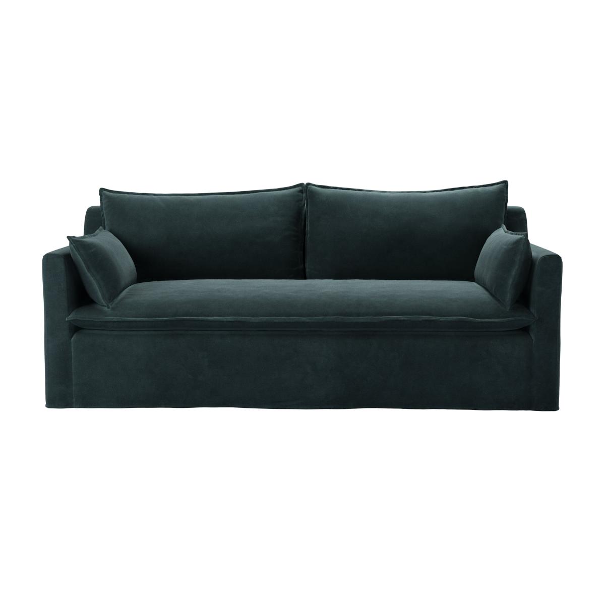 Anders 3 Seat Sofa in Deep Forest Aquaclean Clever Velvet – image 1