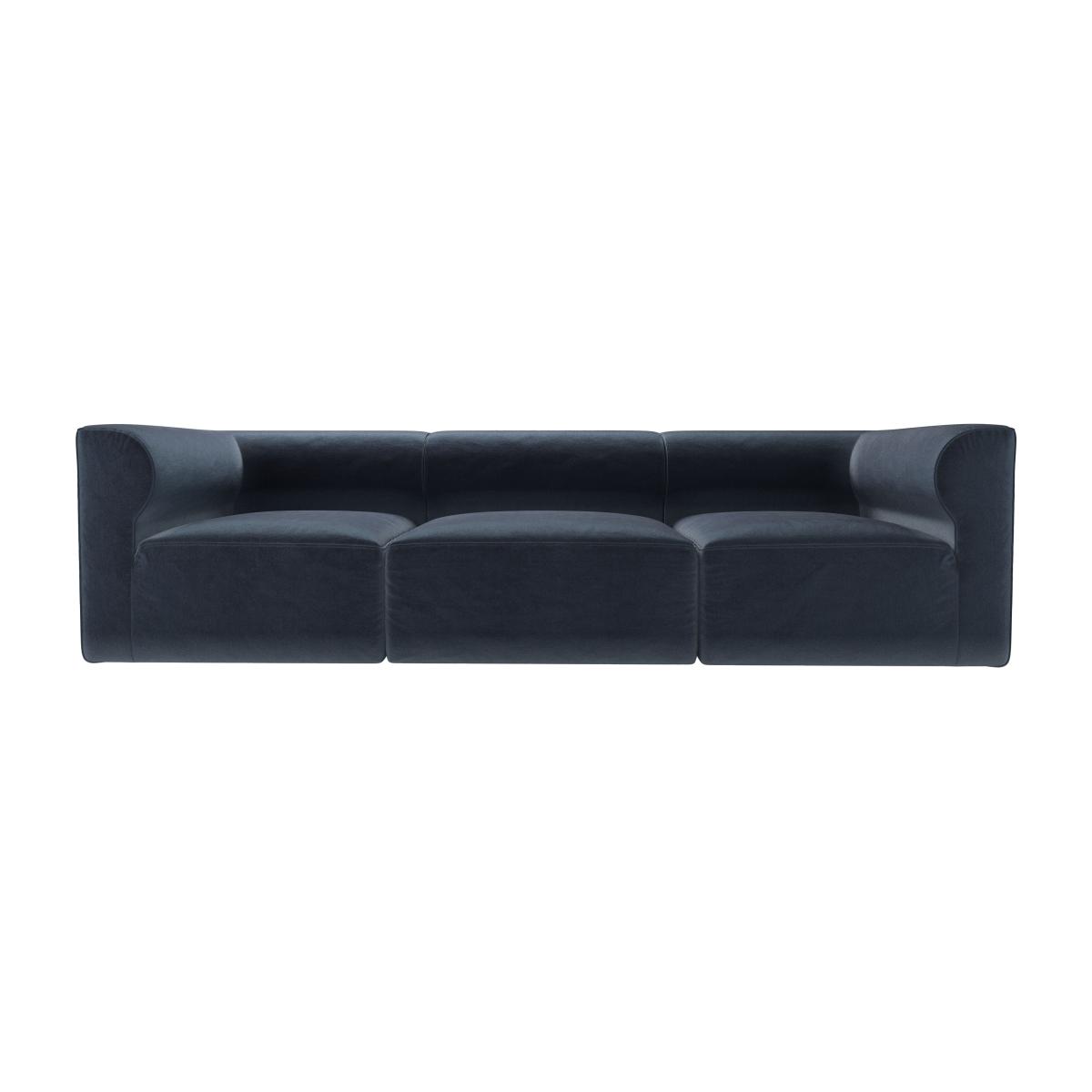 Cohen 3 Seat Sofa in Skyfall Cotton Matt Velvet – image 1