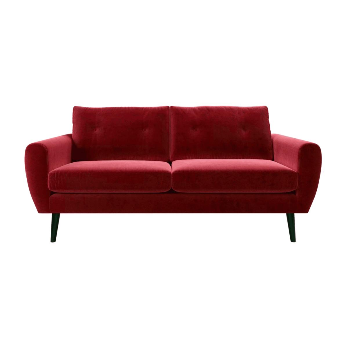 Jack 3 Seat Sofa in Red Velvet - sofa.com