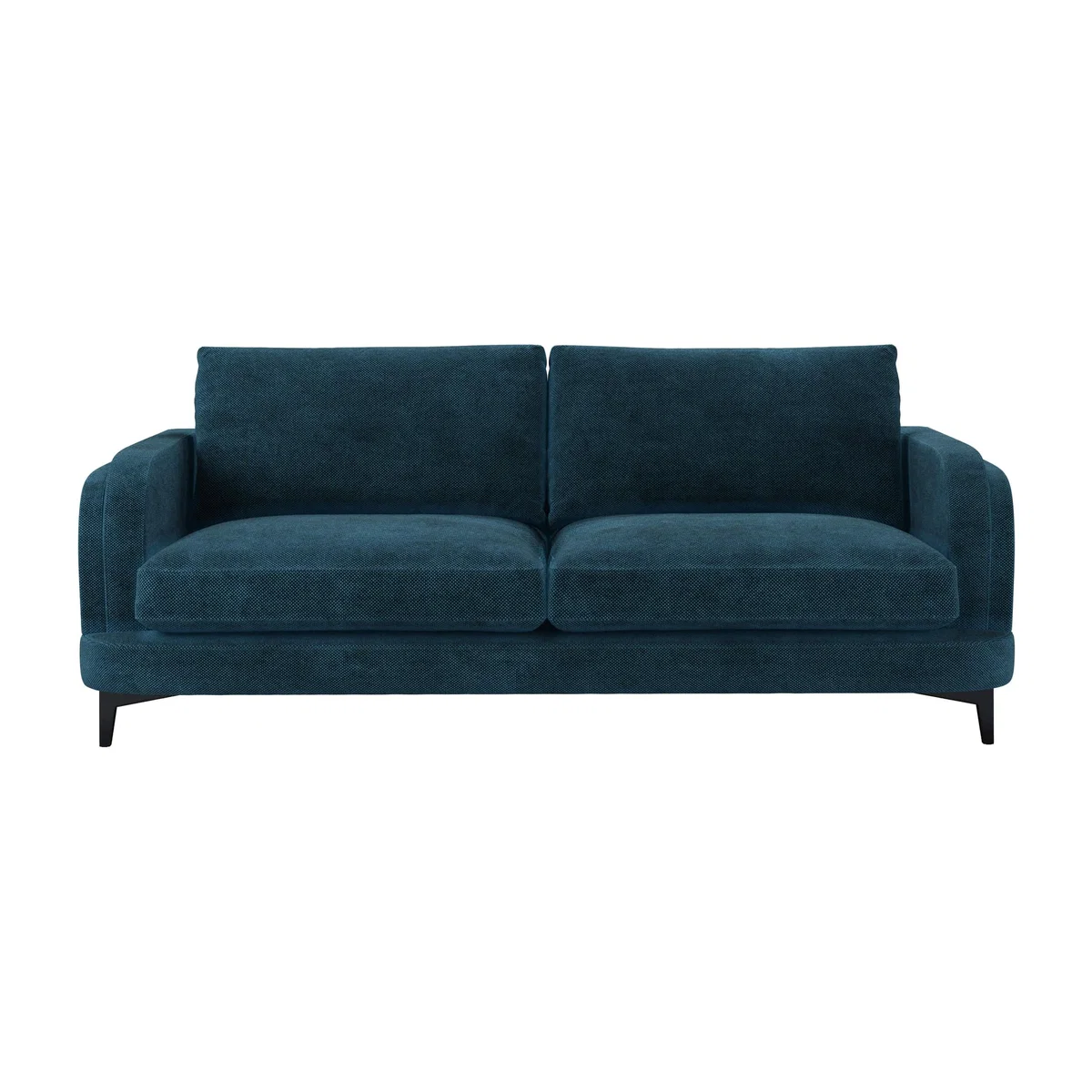 Boston Curved Arm 3 Seat Sofa in Mineral Mist Speckled Chenille – image 1