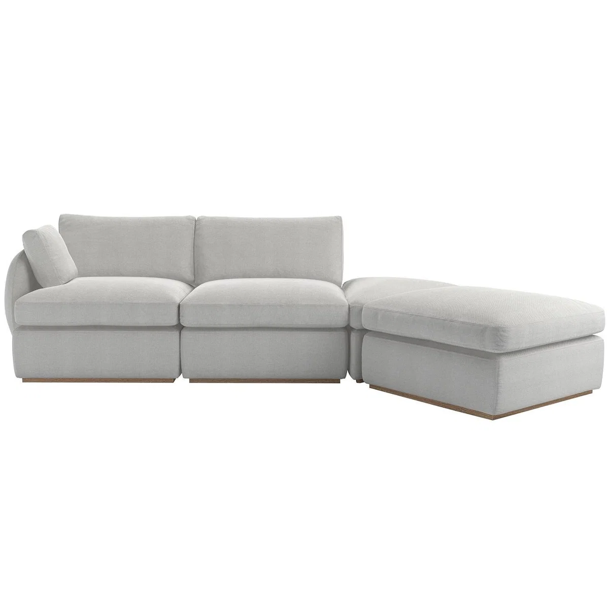 Ren 3 Seat Sofa in Driftwood Baylee Multi-Tone Viscose Linen – image 2