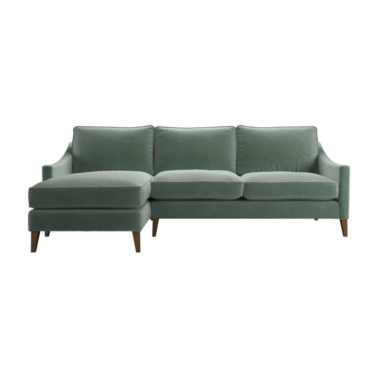 Iggy Medium LHF Chaise Sofa in Sage Smart Velvet - sofa.com – image 1
