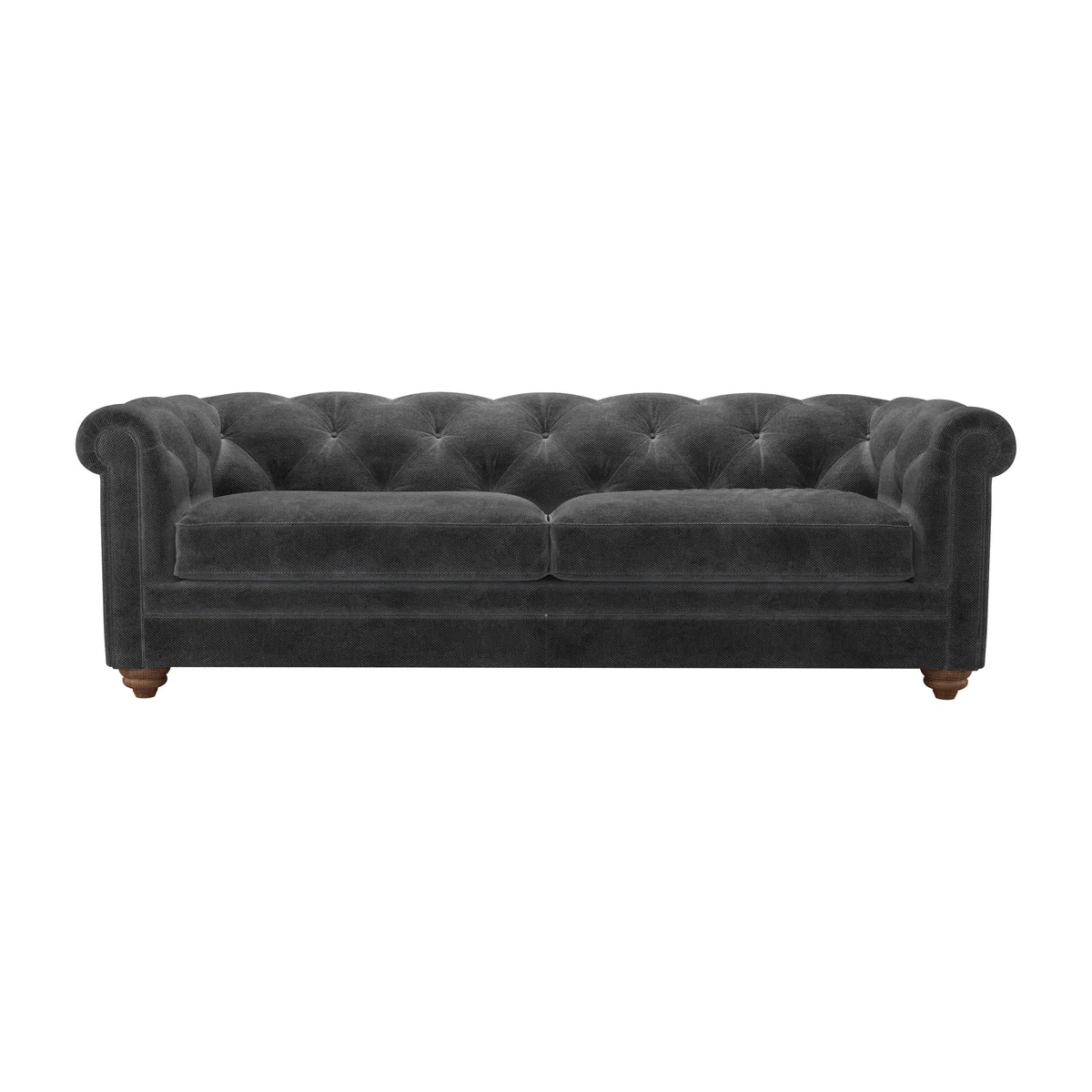 Patrick 3 Seat Sofa in Raven Speckled Chenille – image 1