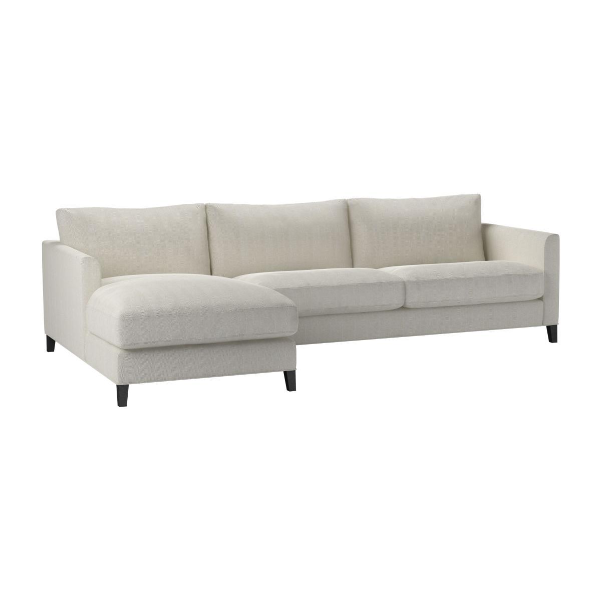 Izzy Large LHF Chaise Sofa in Clay House Herringbone Weave - sofa.com – image 1
