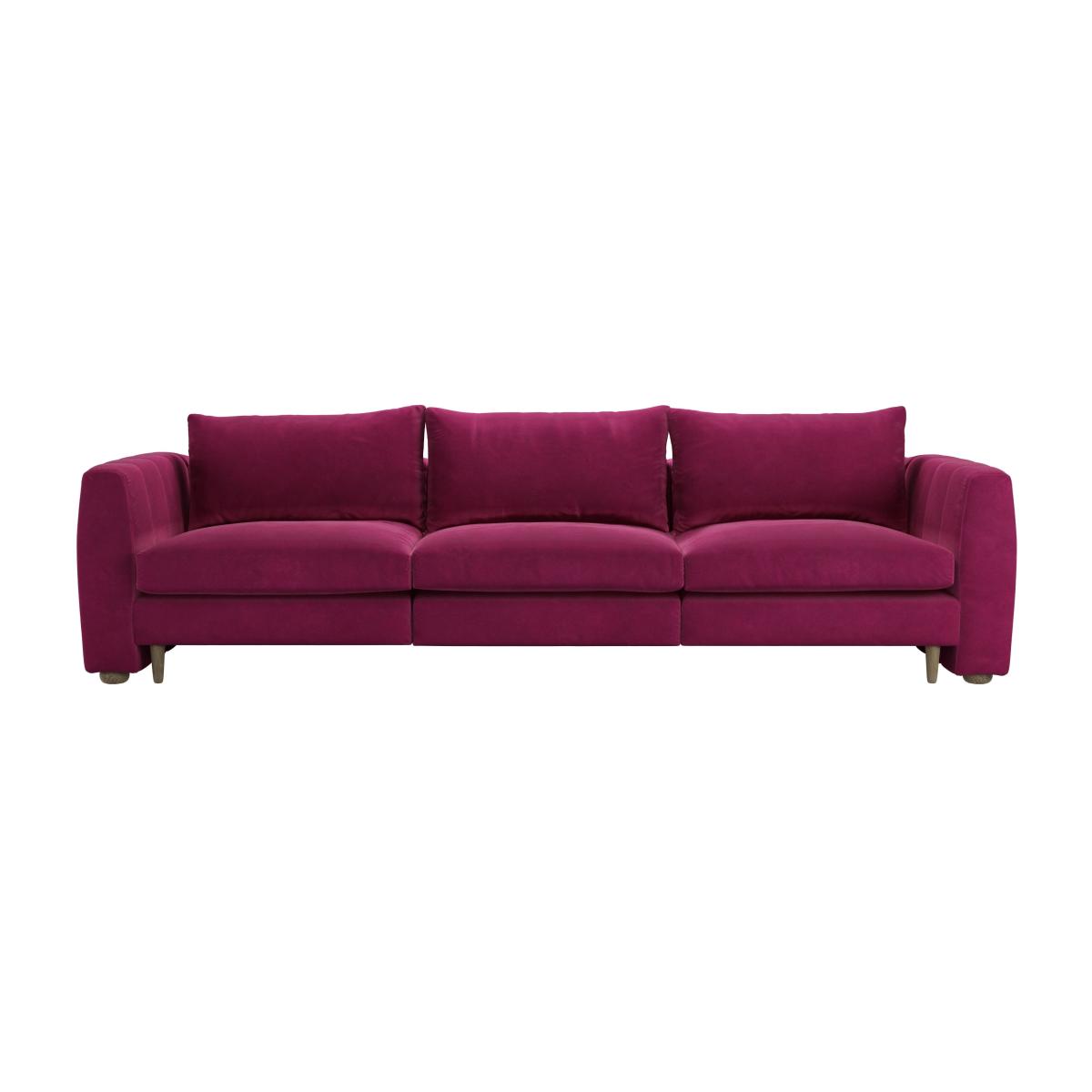 Tiffany 3 Seat Sofa in Persian Rose Smart Velvet – image 1