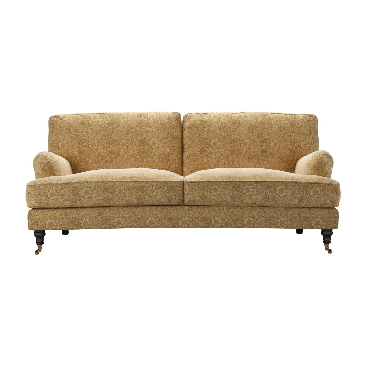 Bluebell 3 Seat Sofa in Marigold Velvet Ochre – image 1