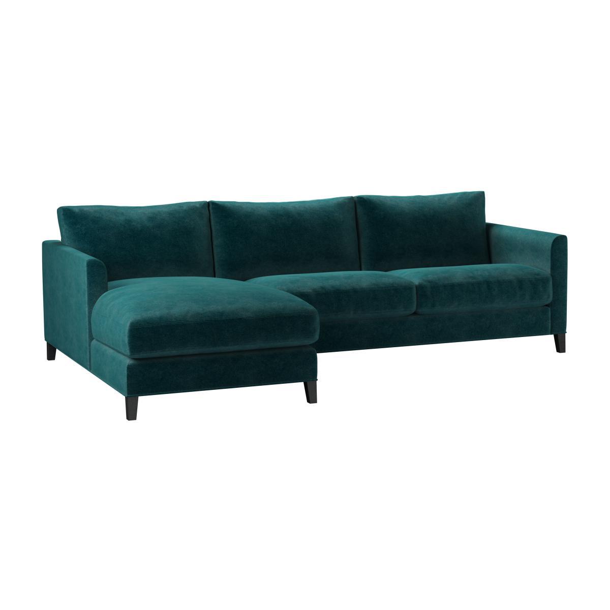 Izzy Medium LHF Chaise Sofa in Jade Smart Velvet - sofa.com – image 1