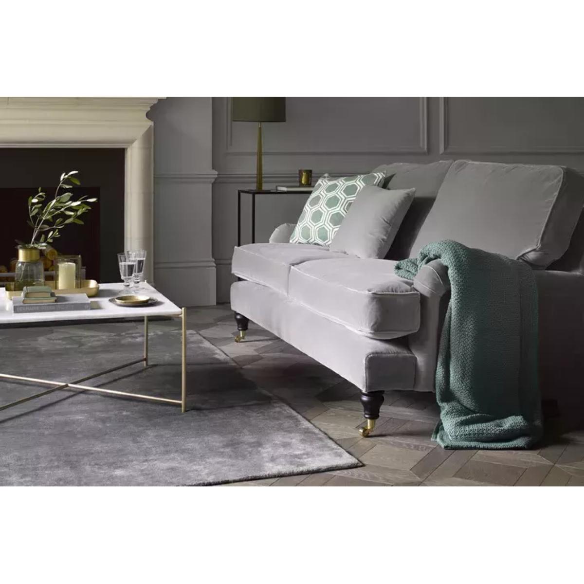 Bluebell 3 Seat Sofa in Sakura Pink Organic Smart Cotton – image 9