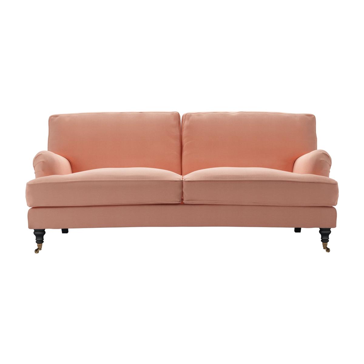 Bluebell 3 Seat Sofa in Sakura Pink Organic Smart Cotton – image 1