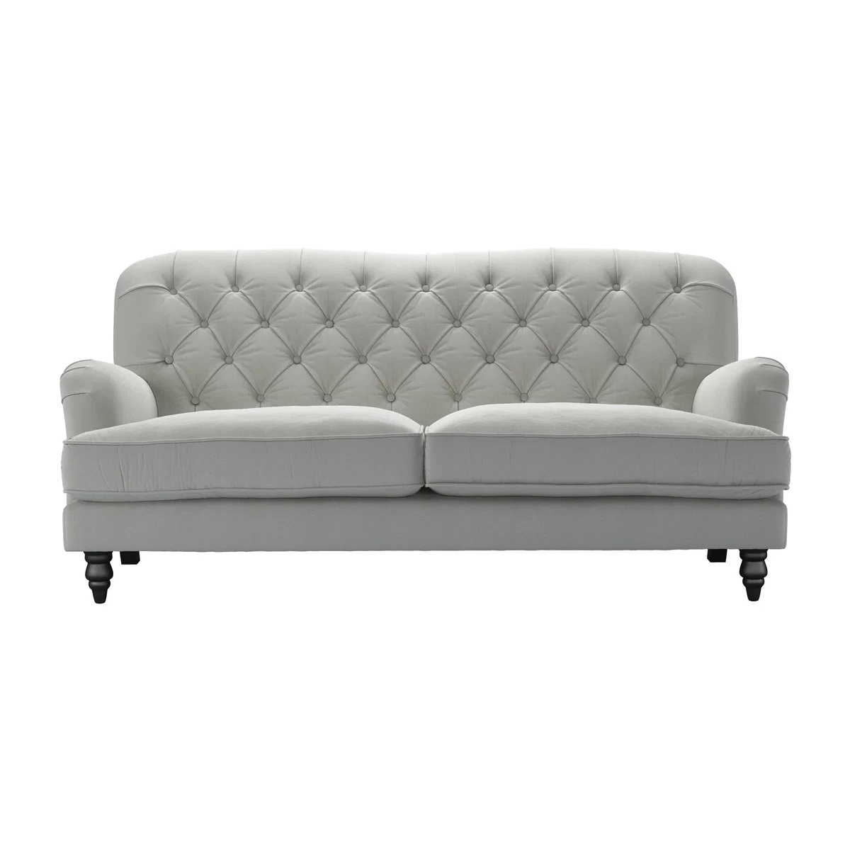 Snowdrop Button Back 3 Seat Sofa (breaks down) in Wishing Well Organic Smart Cotton – image 1