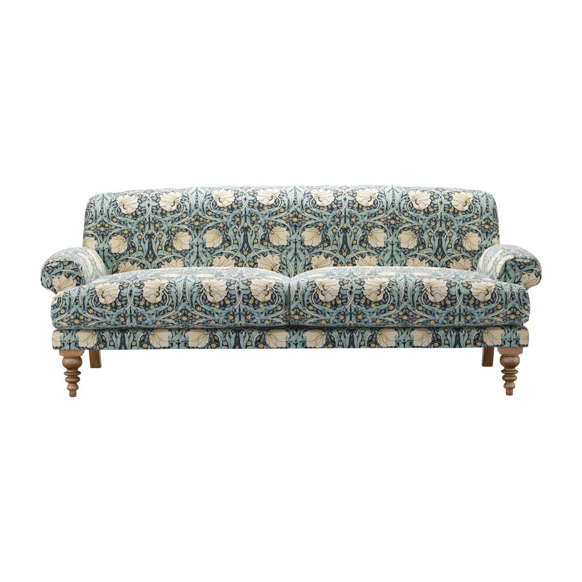 Saturday 3 Seat Sofa in Pimpernel Velvet Indigo – image 1