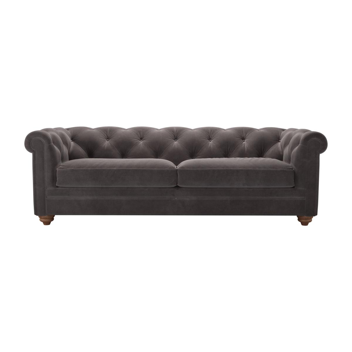 Patrick 3 Seat Sofa in Shale Aquaclean Clever Velvet – image 1