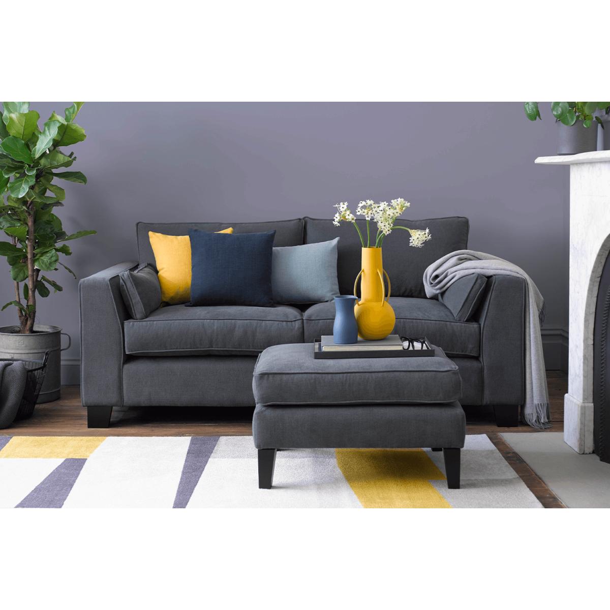 Bowie 3 Seat Sofa in Persian Rose Smart Velvet – image 2