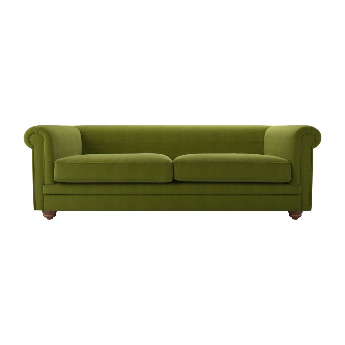 Patrick Unbuttoned 3 Seat Sofa in Vine Leaf Organic Smart Cotton – image 1
