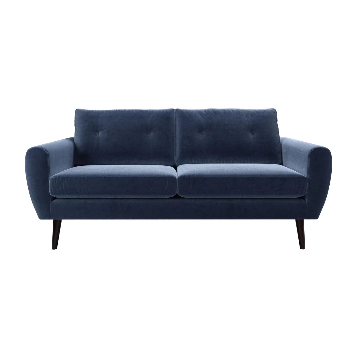 Jack 3 Seat Sofa in Velvet Navy - sofa.com – image 1