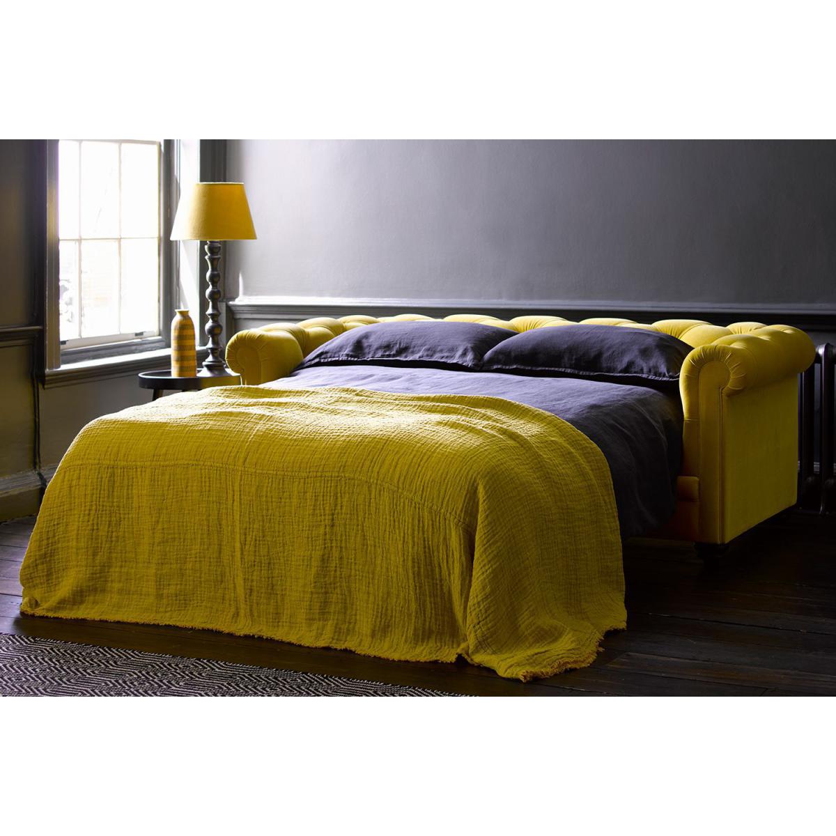 Patrick 2.5 Seat Sofabed in Squirrel Cotton Matt Velvet - sofa.com – image 3