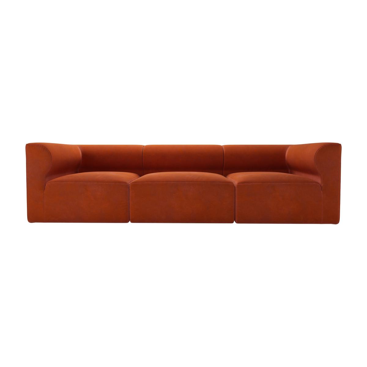 Cohen 3 Seat Sofa in Moroccan Spice Smart Velvet – image 1